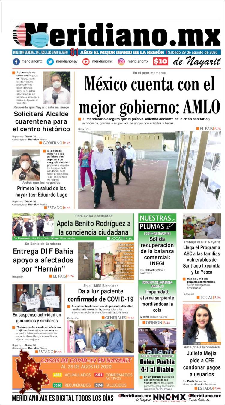 Portada de Meridiano (México)