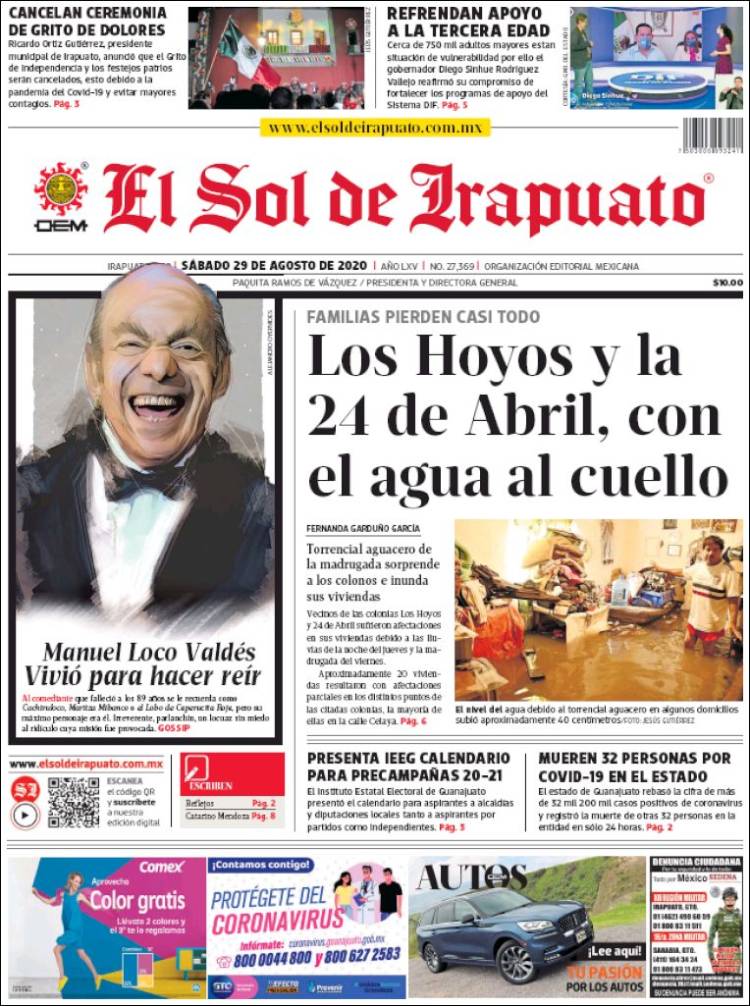 Portada de El Sol de Irapuato (Mexico)