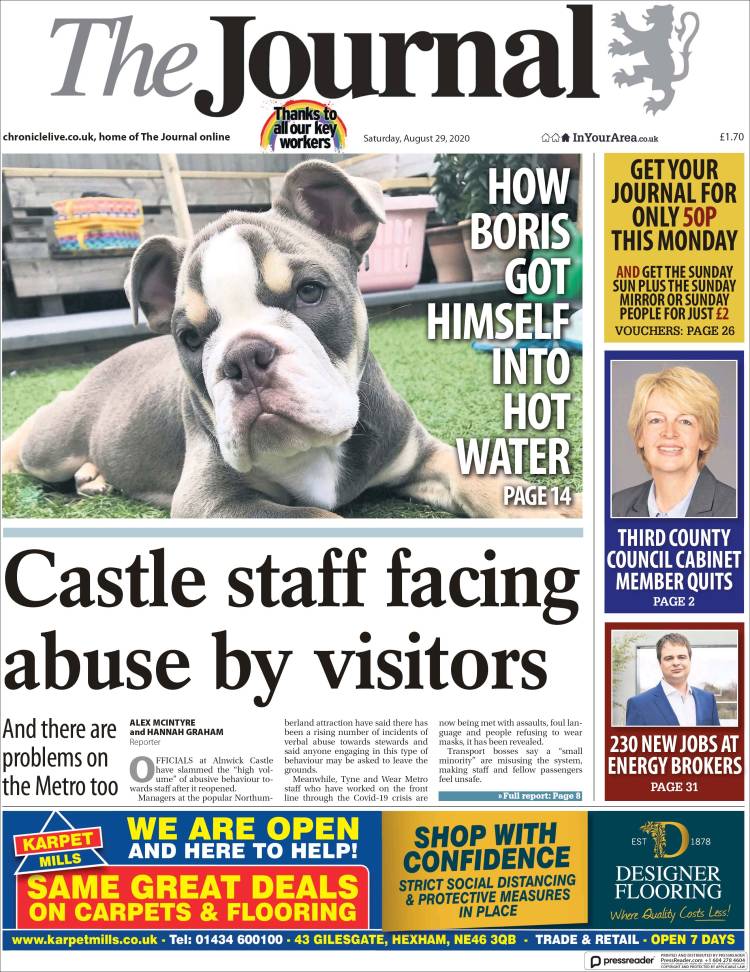 Portada de The Journal (Reino Unido)