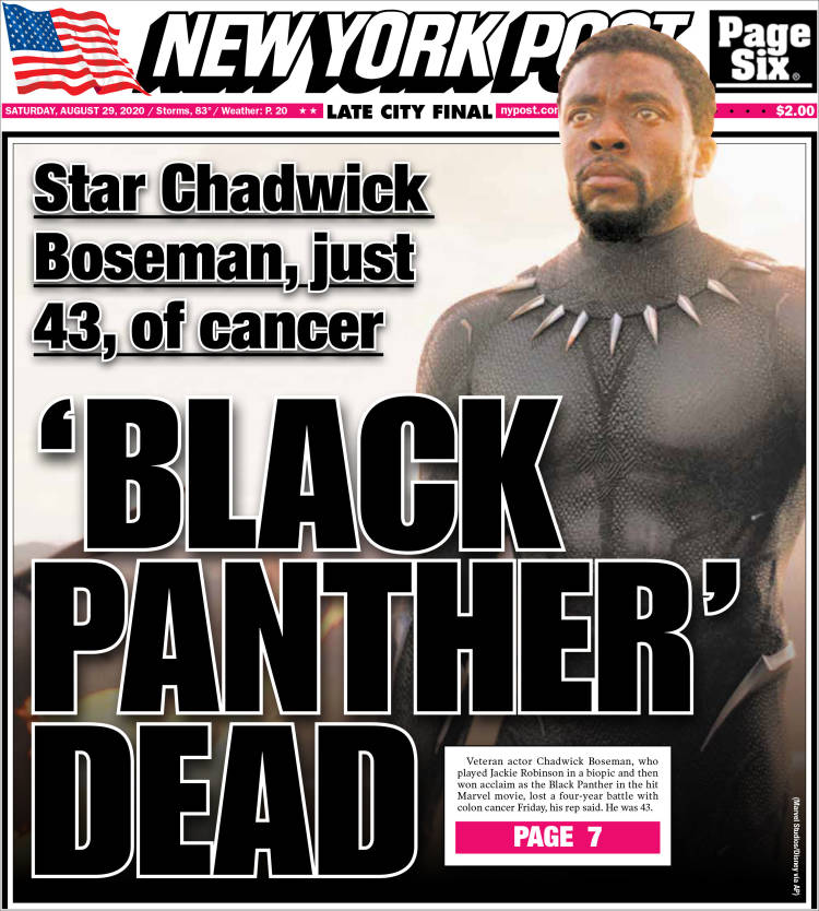 Portada de New York Post (USA)