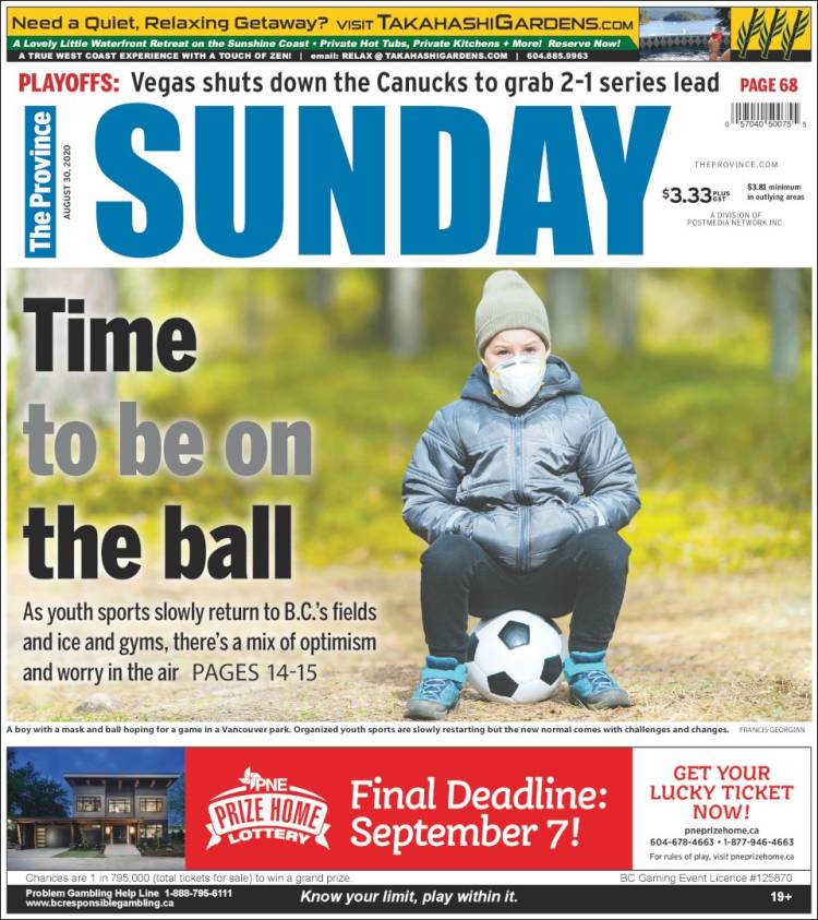 Portada de The Province (Canadá)