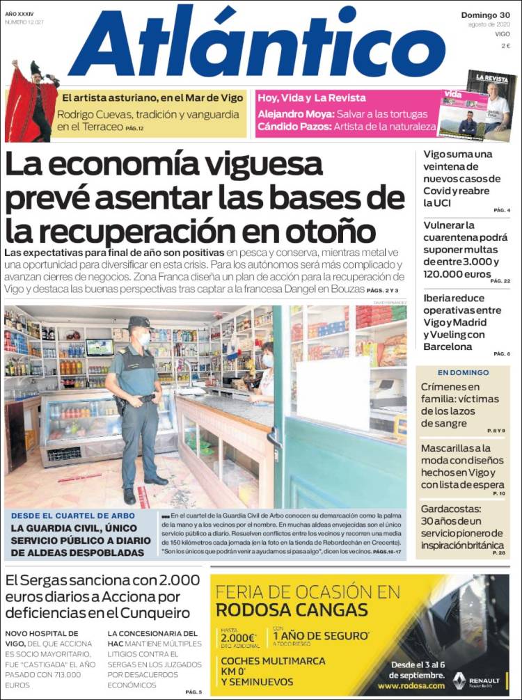 Portada de Atlántico Diario (España)