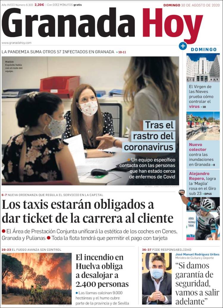 Portada de Granada Hoy (España)