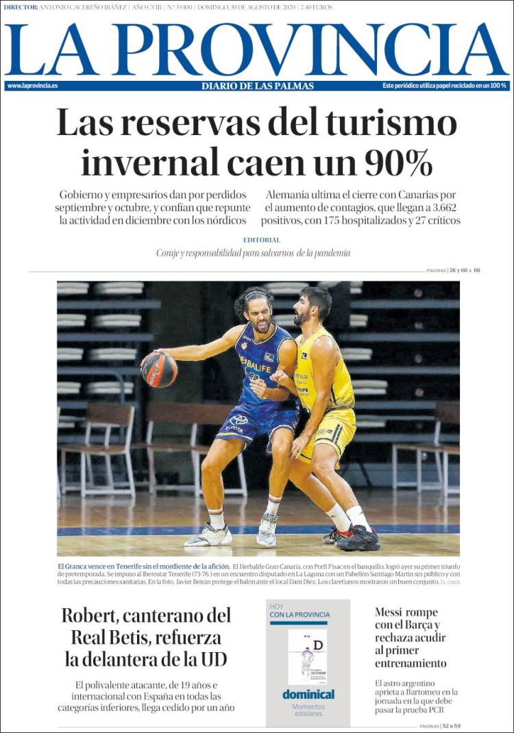 Portada de La Provincia (España)