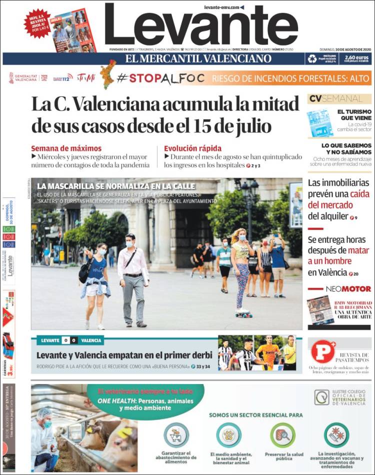 Portada de Levante (España)