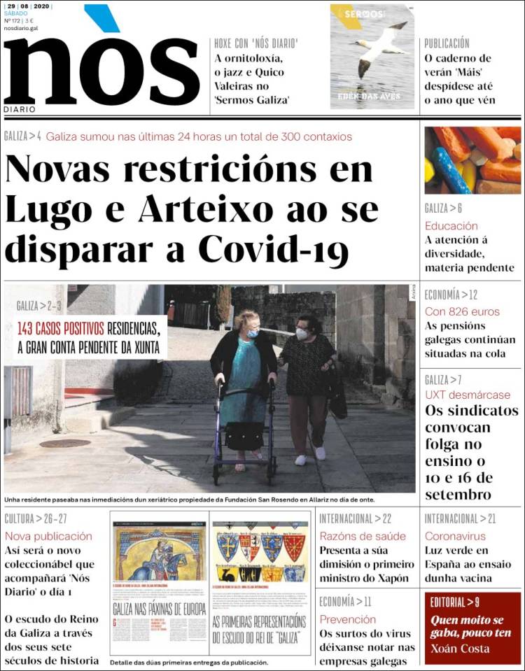 Portada de Nòs Diario (España)