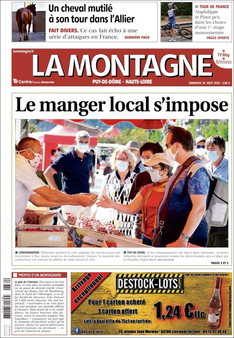Portada de La Montagne (Francia)