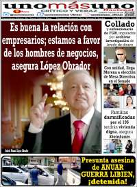 Portada de unomásuno (M&eacute;xico)