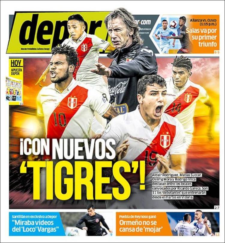 Portada de Depor (Per&uacute;)