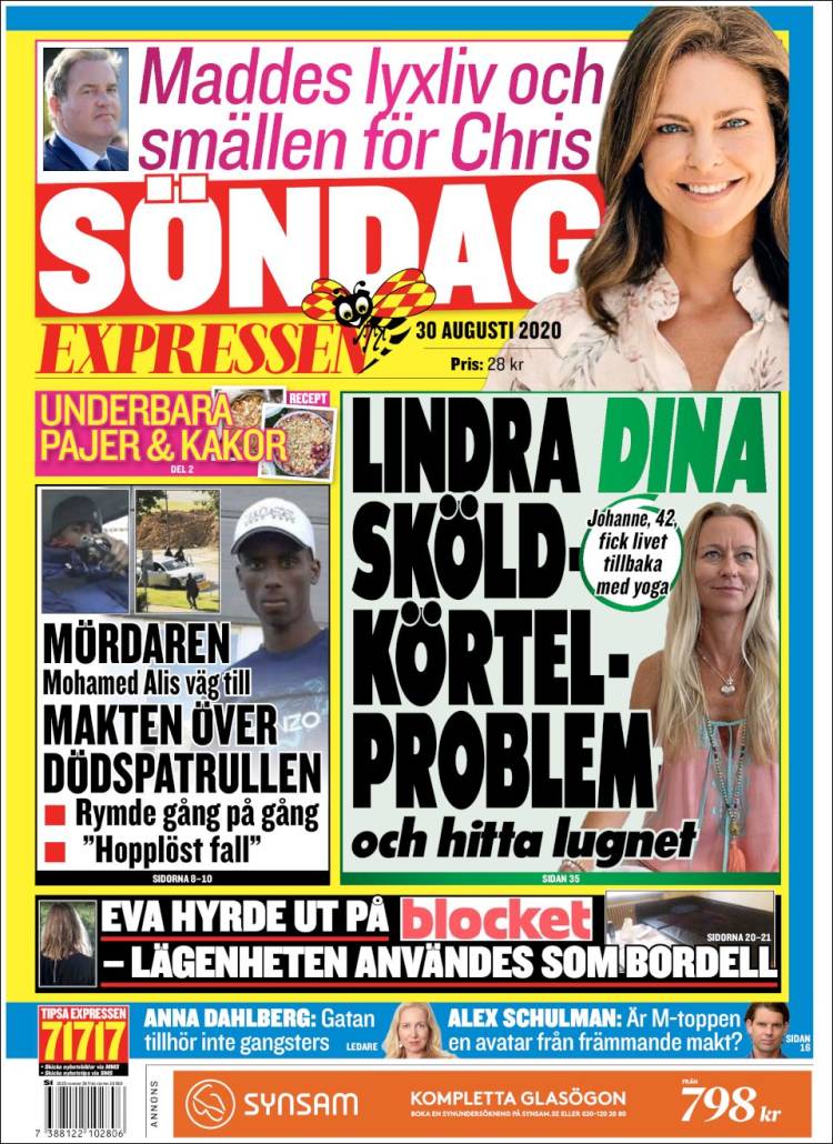 Portada de Expressen (Suecia)