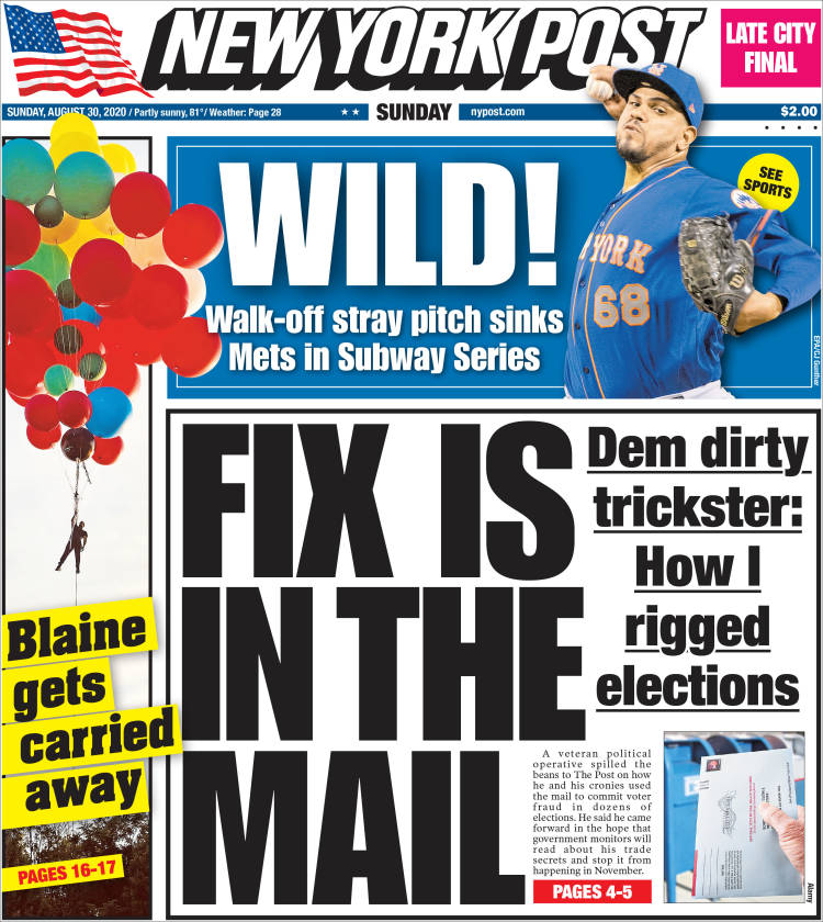 Portada de New York Post (USA)