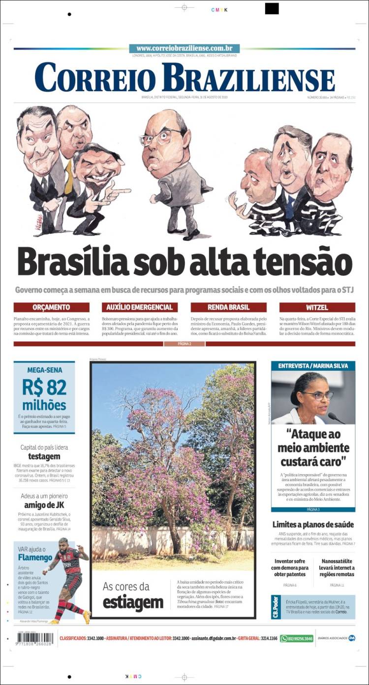 Portada de Correio Braziliense (Brasil)