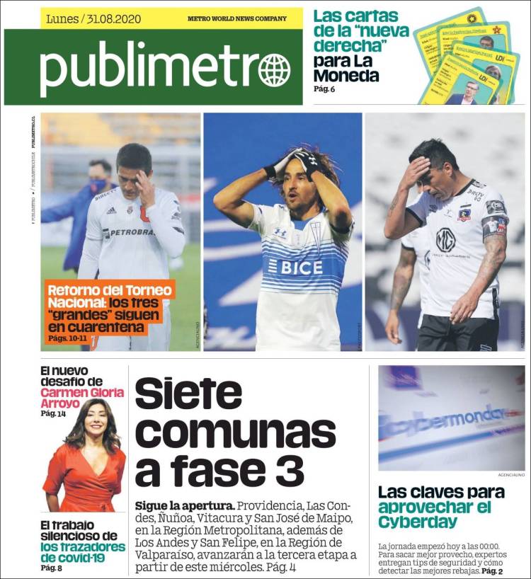 Portada de Publimetro (Chile)