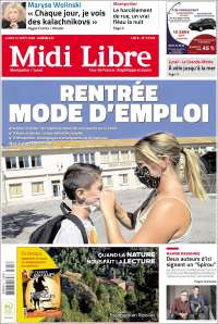 Portada de Midi Libre (Francia)
