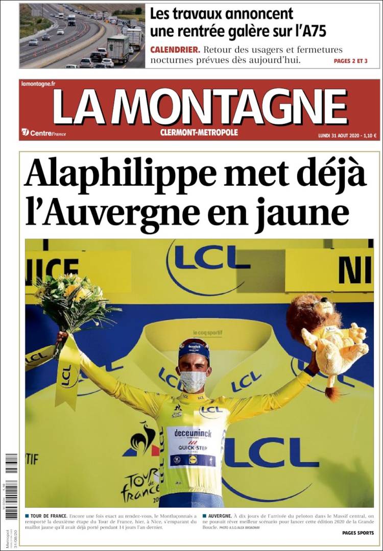 Portada de La Montagne (Francia)