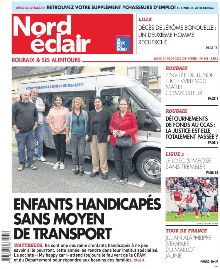Portada de Nord Éclair (Francia)