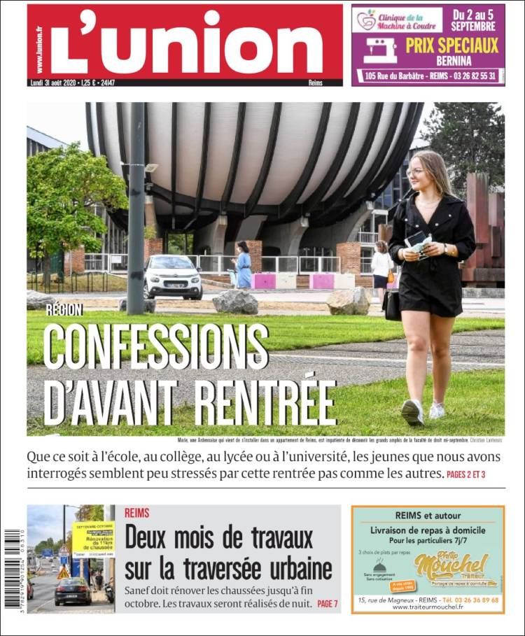 Portada de L'Union (Francia)