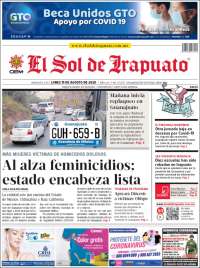 Portada de El Sol de Irapuato (M&eacute;xico)