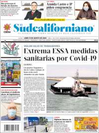 Portada de El Sudcaliforniano (M&eacute;xico)