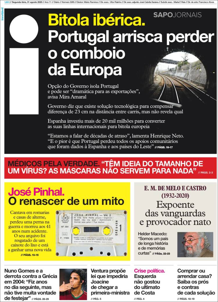 Portada de I - informação (Portugal)