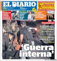 Portada de El Diario NY (USA)