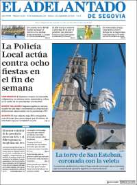 Portada de El Adelantado de Segovia (Spain)