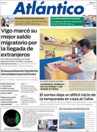 Portada de Atlántico Diario (Spain)