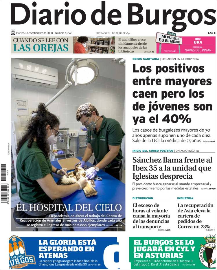 Portada de Diario de Burgos (Spain)