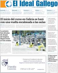 Portada de Diario de Ferrol (España)