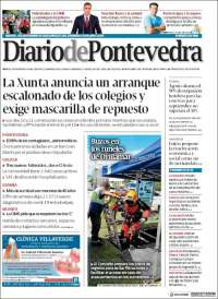 Portada de Diario de Pontevedra (España)