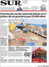 Portada de Diario el Sur (España)