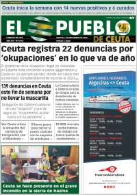 Portada de El Pueblo de Ceuta (España)