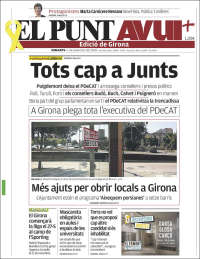 Portada de El Punt Avui - Girona (España)