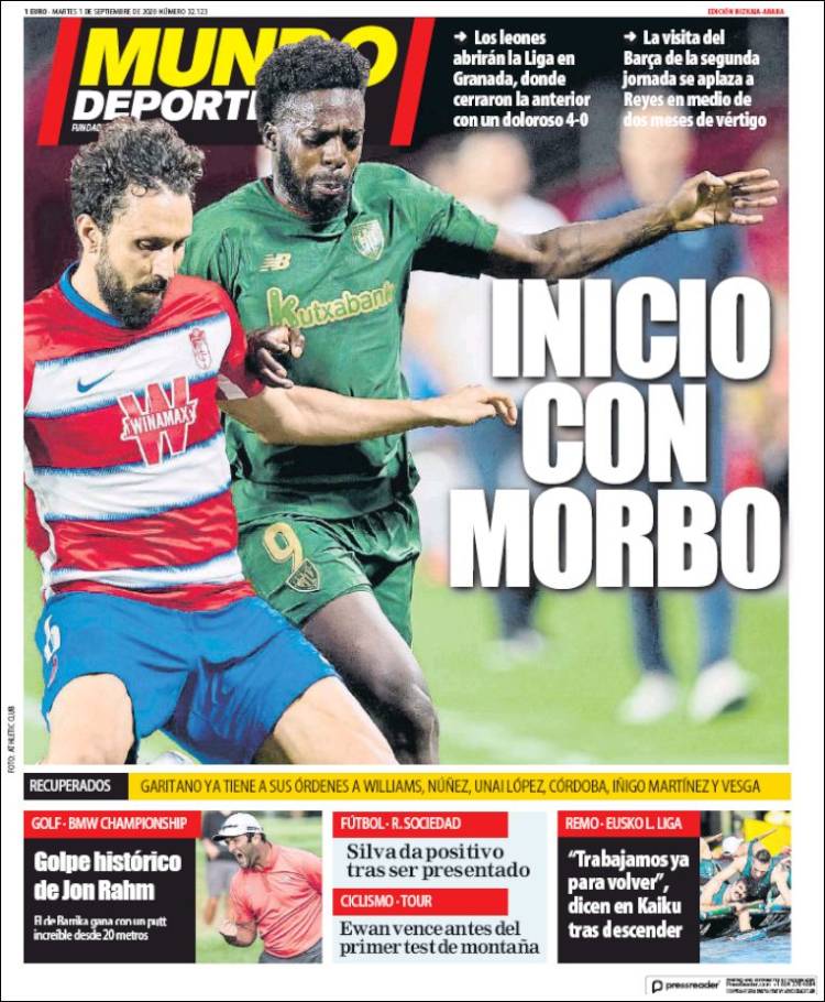 Portada de Mundo Deportivo Bizkaia (Spain)