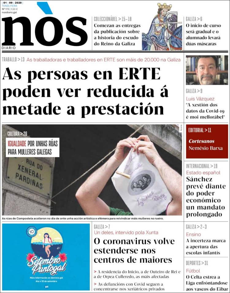 Portada de Nòs Diario (España)