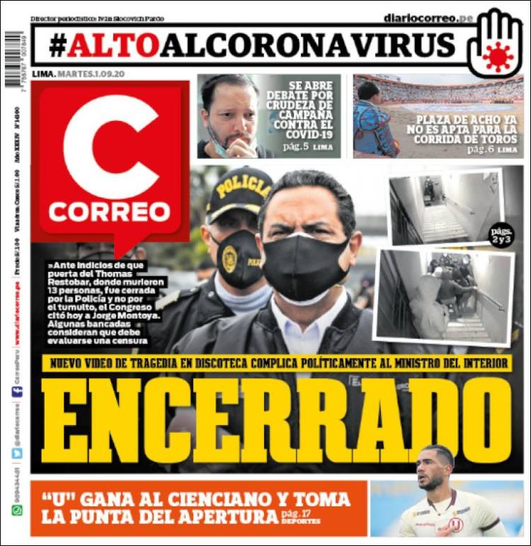 Portada de Diario Correo (Peru)