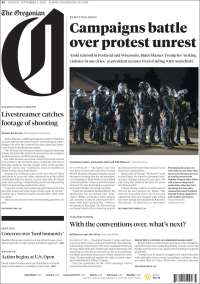 Portada de The Oregonian (USA)