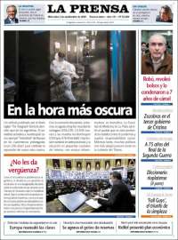 Portada de La Prensa (Argentina)