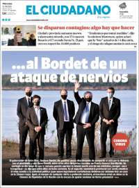 Portada de Diario El Ciudadano (Argentina)