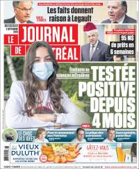 Portada de Le Journal de Montréal (Canadá)