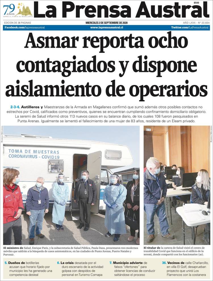 Portada de El Magallanes (Chile)