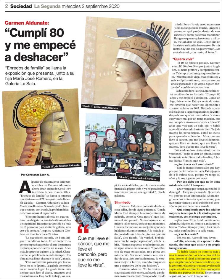 Portada de La Segunda (Chile)