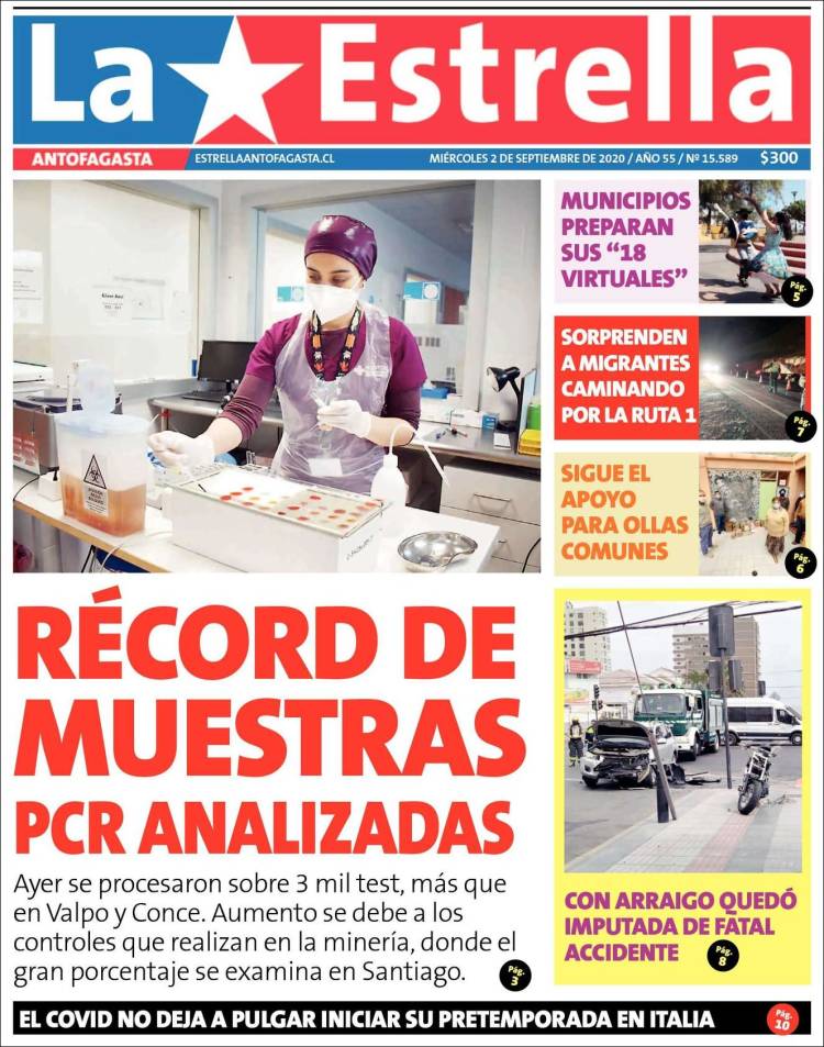 Portada de La Estrella del Norte (Chile)