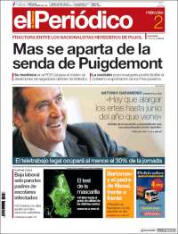 Portada de El Periódico (España)