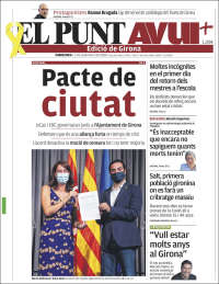 Portada de El Punt Avui - Girona (España)