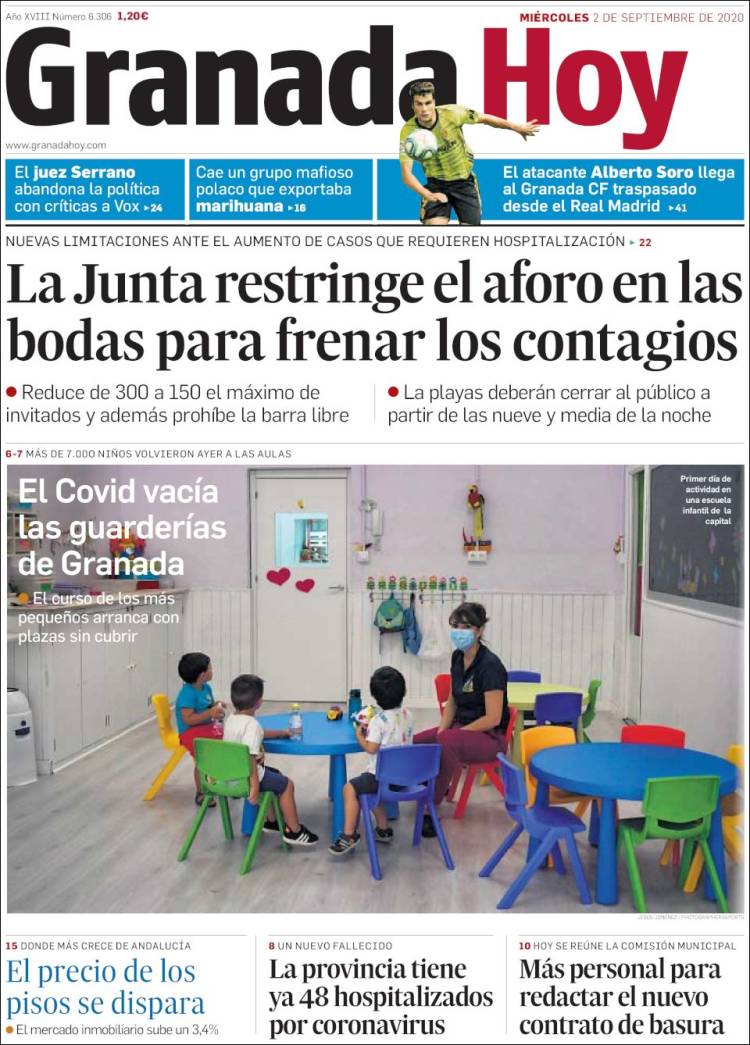 Portada de Granada Hoy (España)