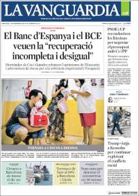 Portada de La Vanguardia (España)