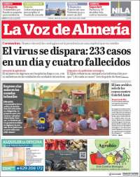Portada de La Voz de Almería (Spain)