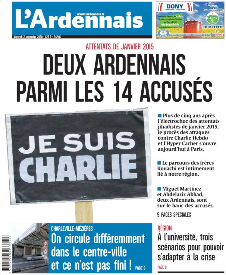 Portada de L'Ardenais (Francia)