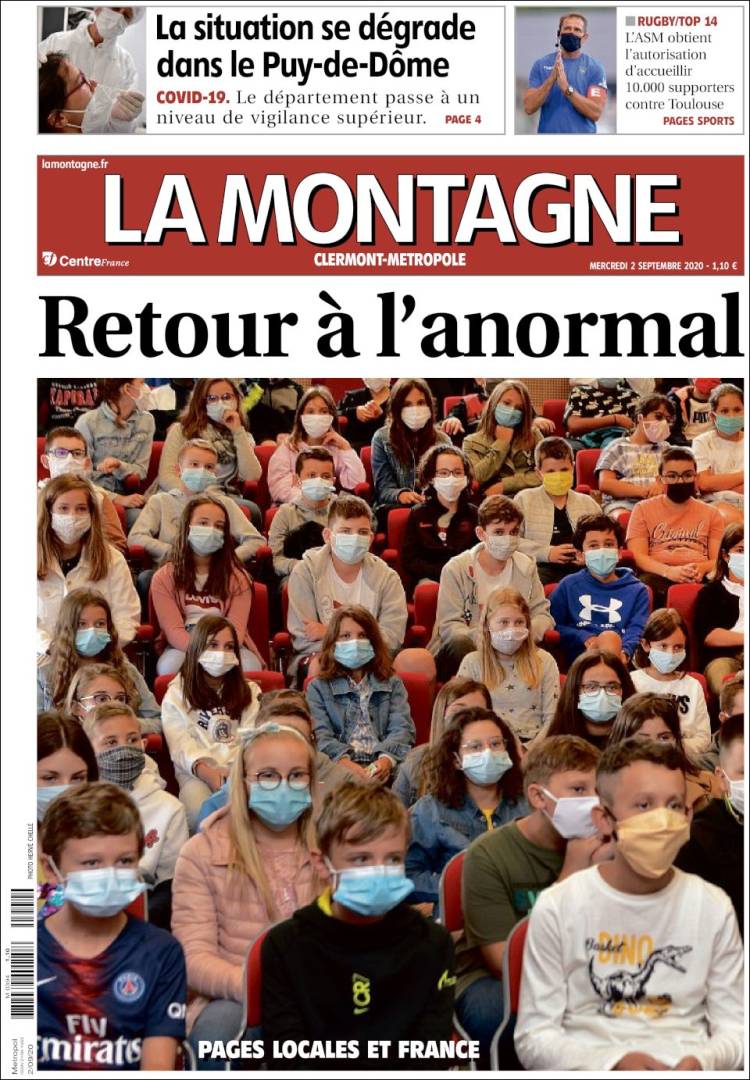 Portada de La Montagne (Francia)